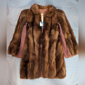 Antique fur stroller